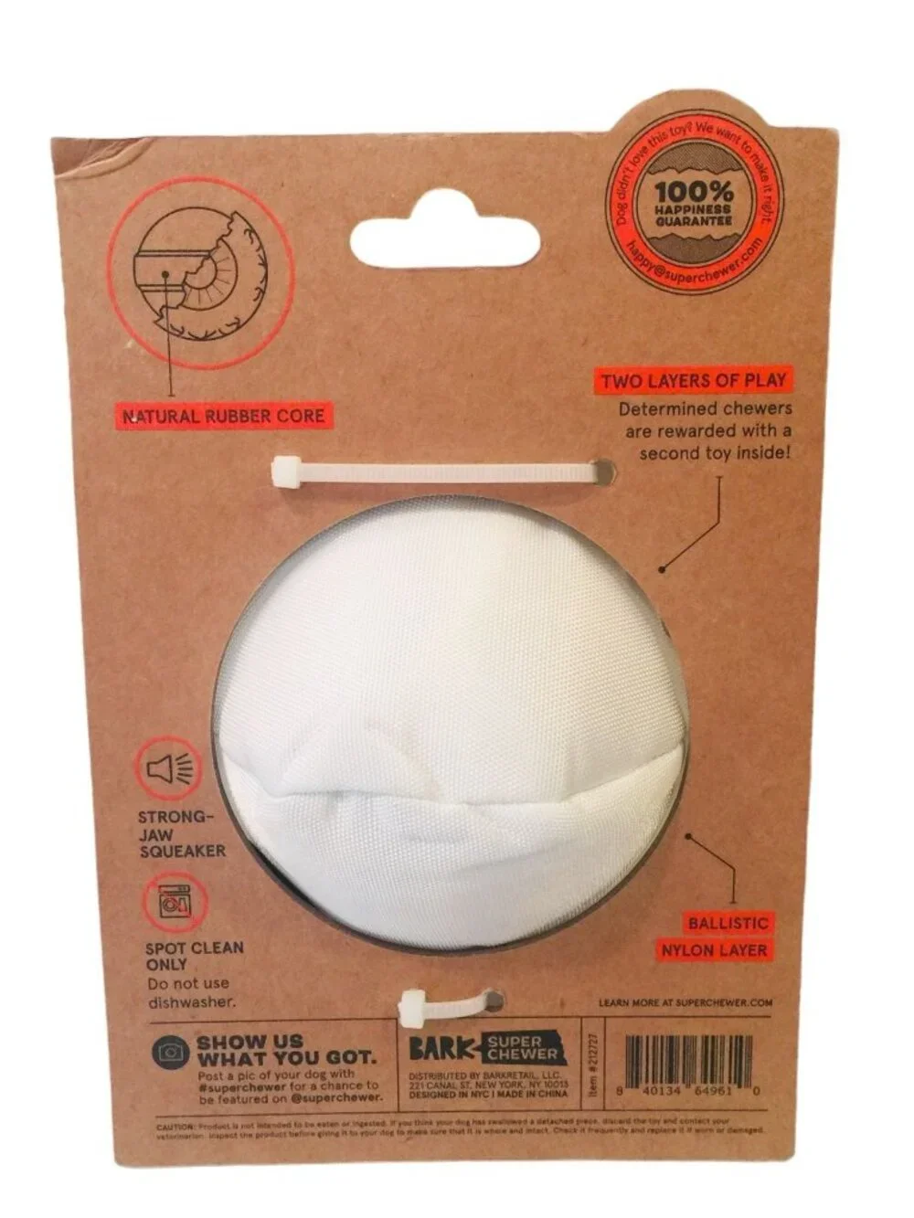 BARK Super Chewer Howl Raisers EYE ROLLER Rip & Reveal Large 50+